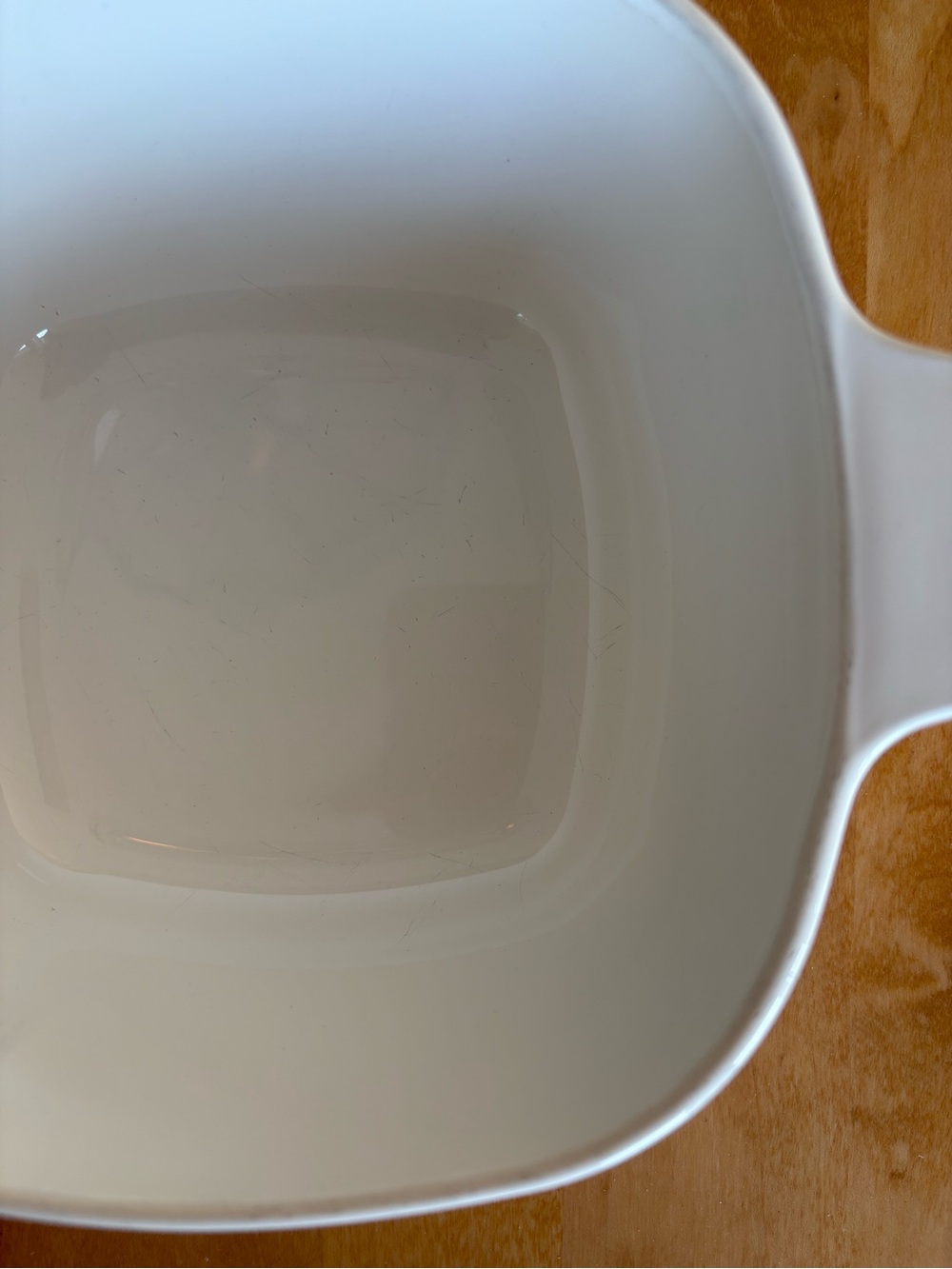 Corningware White Casserole with Blue Cornflower Pattern and Glass Lid - Picture 15 of 15